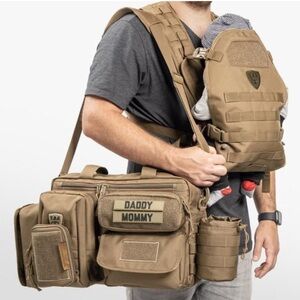 TBG Mens Tactical Diaper Bag for Dads